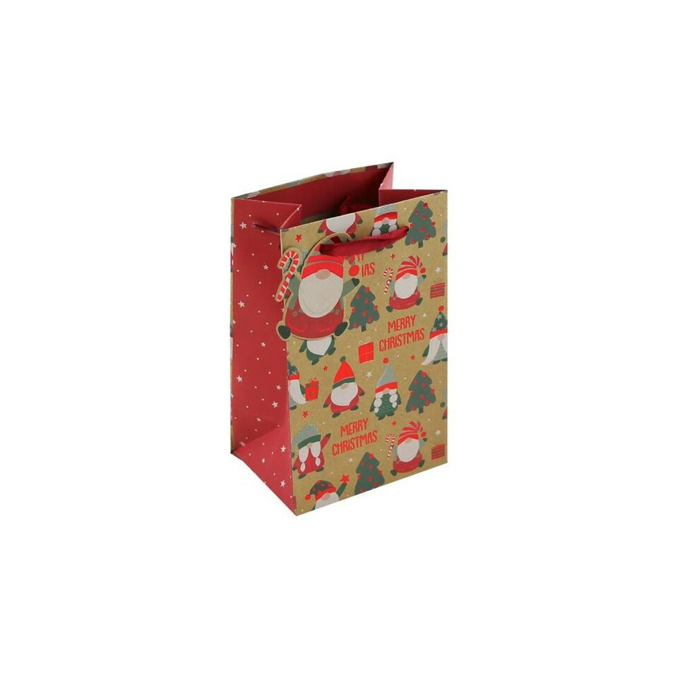 image 1 of Christmas Gonks Perfume Kraft Gift Bag