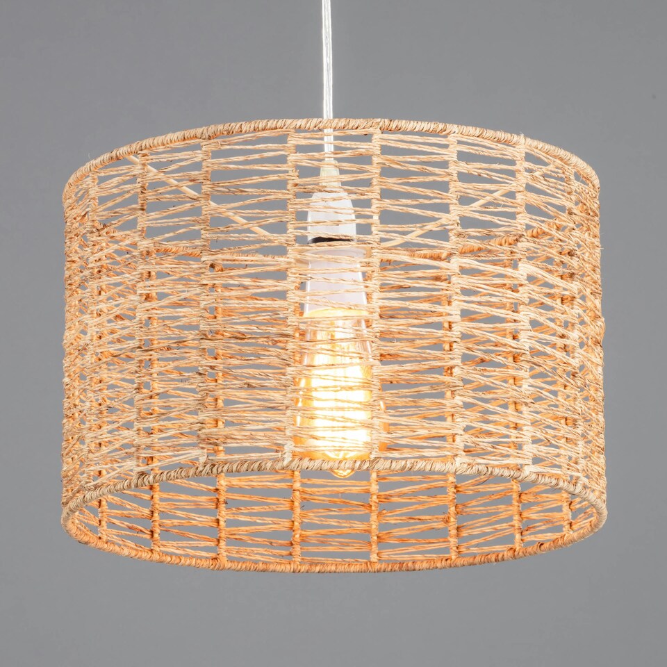 image 1 of BHS Jute Easy Fit Light Shade, Natural