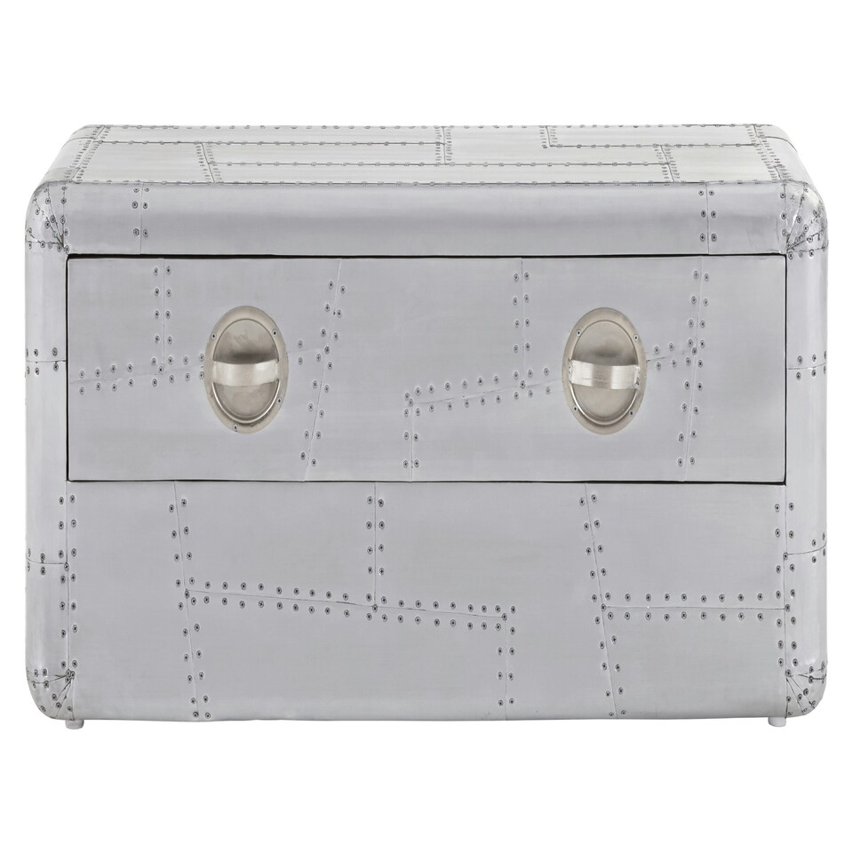 image 1 of Interiors by Premier Coffee Table with Drawer Silver