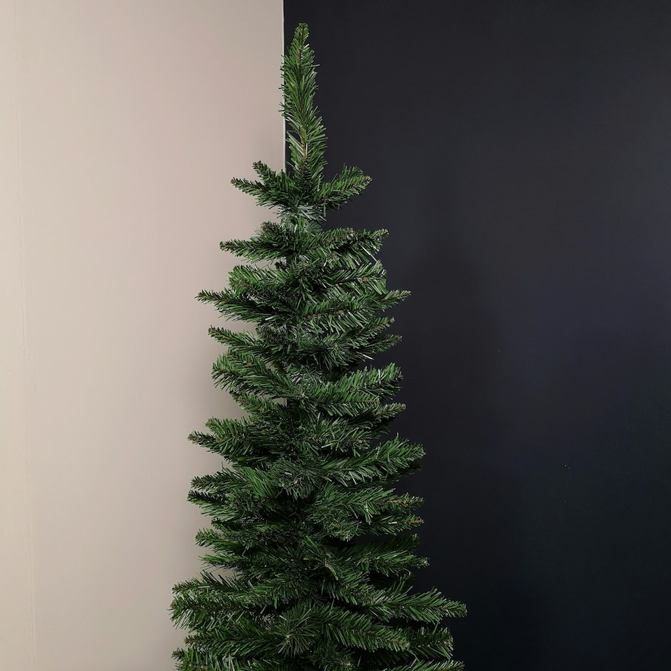 image 1 of 5ft (1.5m) Pencil Style Slim Artificial Christmas Tree in Plain Green