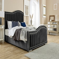 Kendrick Plush King Bed Frame - Black