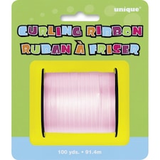 Unique Party Curling Ribbon Roll (100 Yards) - Pastel Pink - 100 Yards