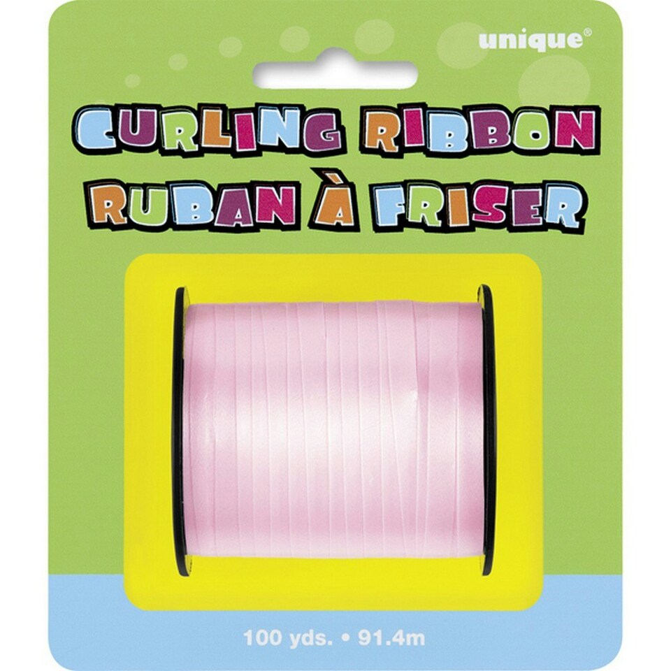 Unique Party Curling Ribbon Roll (100 Yards) - Pastel Pink - 100 Yards