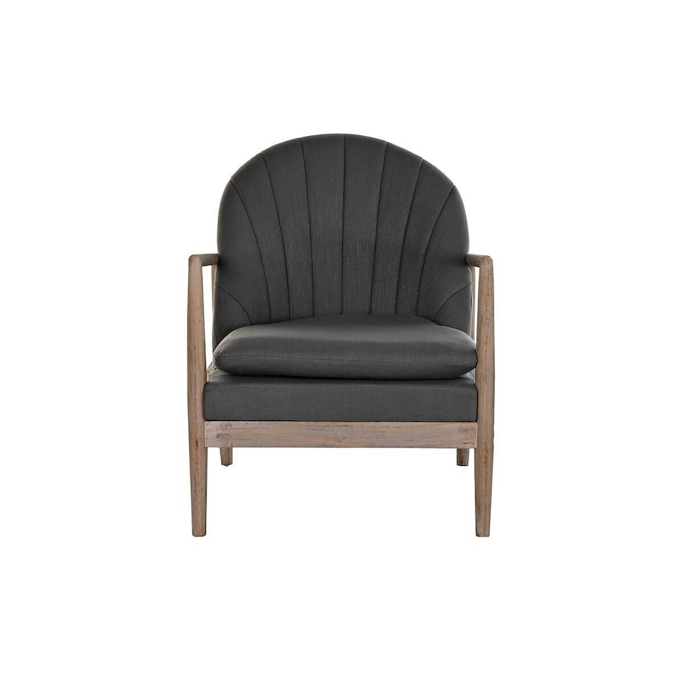 image 1 of Armchair DKD Home Decor Dark grey Fir Plastic 68 x 69 x 89 cm 67 x 70 x 89 cm Grey