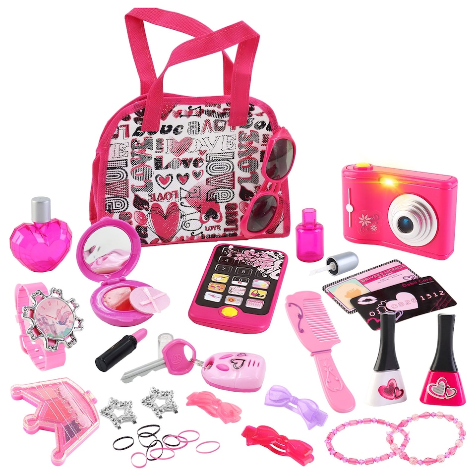 image 1 of Vanity Handbag Beauty Set for Girls Styling Set
