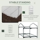 image 3 of Outsunny Mini Greenhouse 4-Tier Portable Plant House Shed w/ PE Cover, Green