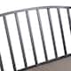 image 8 of Outsunny Garden Metal Arch Bench, Outdoor Furniture Chair with Cushion Outdoor Patio Rose Trellis Arbour Pergola, for Climbing Plant 114L x 60W x 206H cm