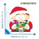 image 3 of Eric Cartman as Santa South Park Star Mini Cardboard Cutout 95cm