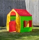 image 1 of 1.09m Yellow & Red Kids Indoor Outdoor Plastic Wendy House Magical Playhouse