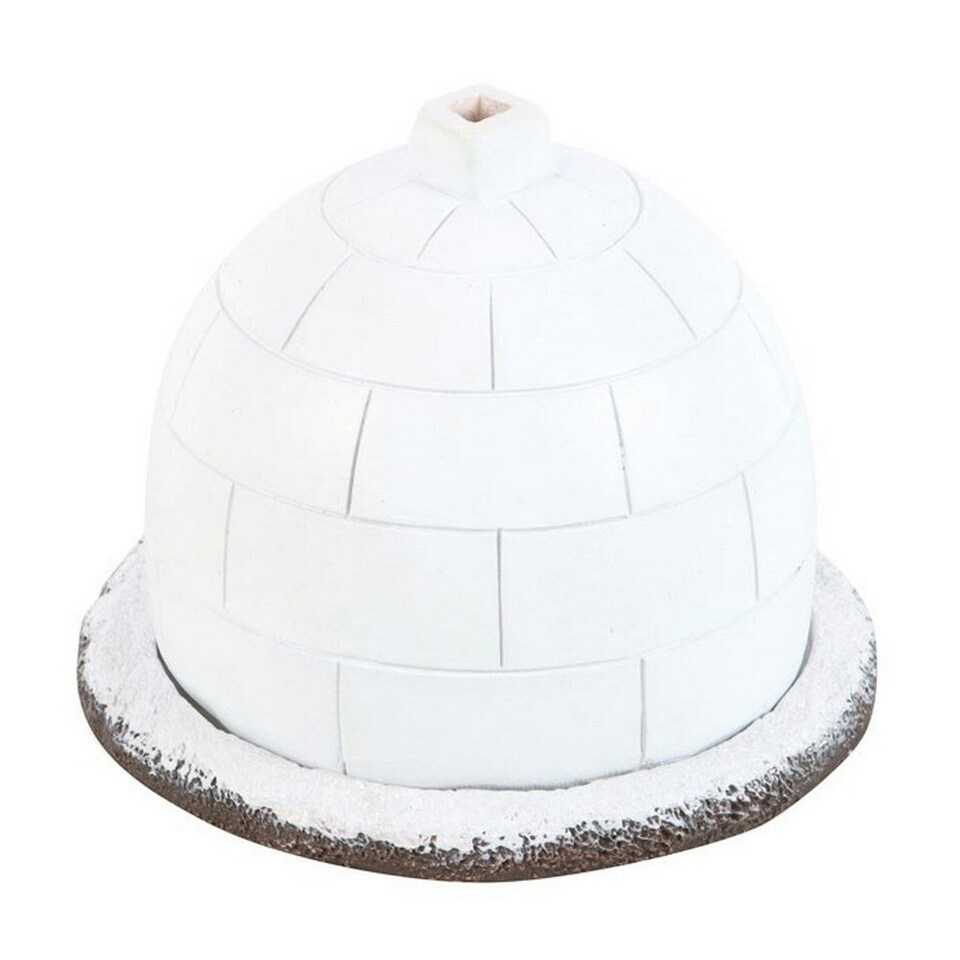 image 1 of Something Different Igloo Winter Incense Cone Holder - White - One Size