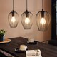 image 1 of EGLO Newtown Vintage Black Caged Steel 3-Light Pendant