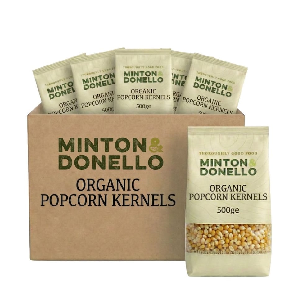 image 1 of Minton & Donello Organic Popcorn Kernels 6 x 500g | Multi | Popcorn | 6
