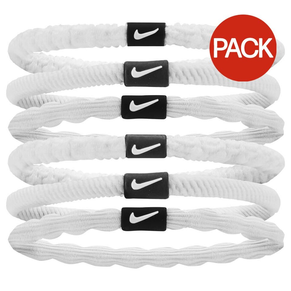 Nike 2024 Flex Hair Ties (Pack of 6) - White - One Size White