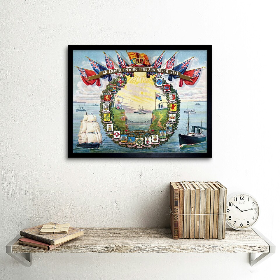 image 1 of Book Cover British Empire Seamen's Hospital 12x16" Framed Wall Art Print