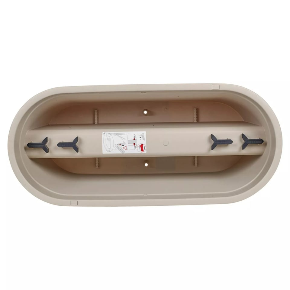 image 1 of Large Hanging Planter for Garden & Balcony Rail | Brown | 1