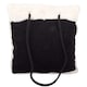 image 4 of Lorenz Womens Large Faux Sheepskin Tote / Handbag / Shoulder Bag | Black | Black