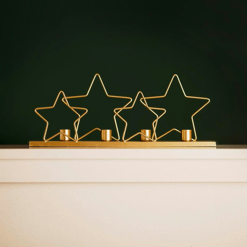 image 1 of Marco Paul Gold Start Candle Holder 39cm Gold