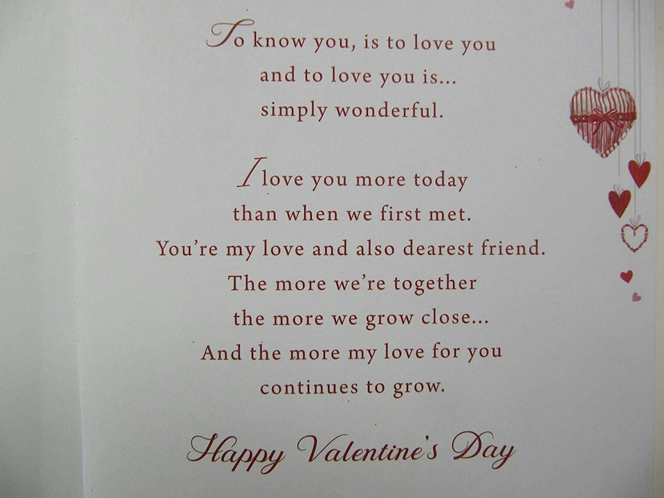 image 1 of With Love To My Husband Gifts And Champagne Design Valentine's Day Card