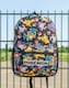 image 5 of Pokemon Pikachu Charizard Gengar Meowth Backpack in Black - Kids Character All Over Print Bag - Adjustable Shoulder Straps, Front Pocket & Mesh Holder | Black | Black