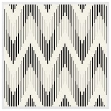 Geometric zig zag (Picture Frame) White | S
