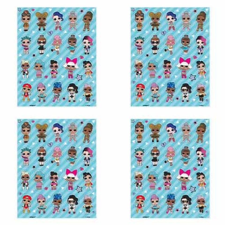LOL Surprise Sticker Sheets - Pack of 4