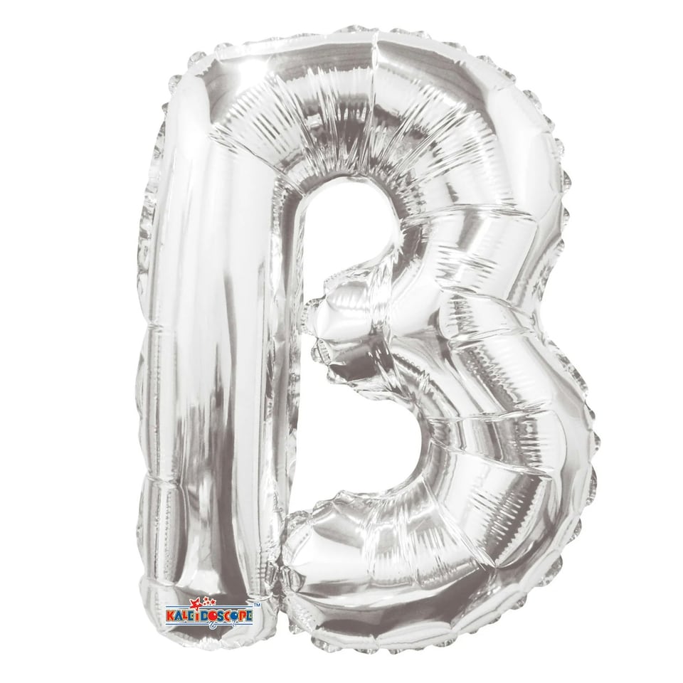 Apac B Letter Foil Balloon - Silver - One Size