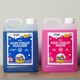 image 1 of 2.5L Cherry Pink & Blue Toilet Cleaning Rinse Concentrate Fluid Set