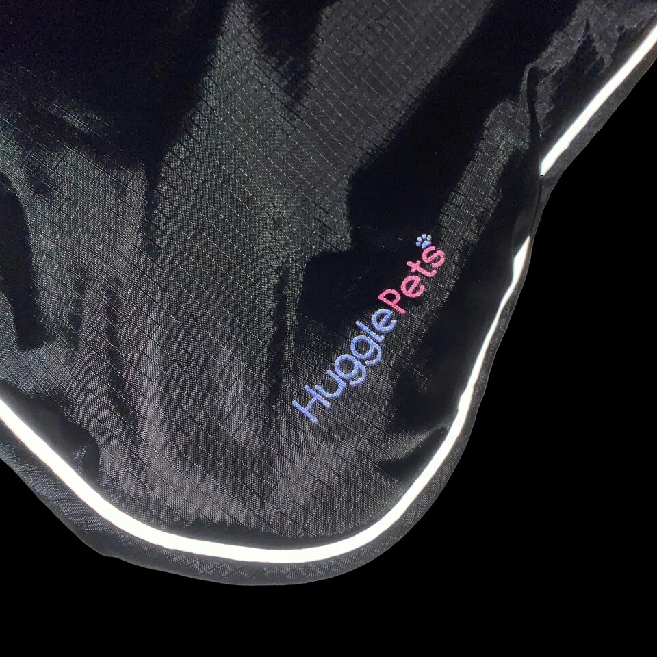 image 1 of HugglePets Arctic Armour Dog Coat Black | L