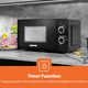 image 3 of GEEPAS 2 Slice Toaster, 1.7L Kettle & 20L Microwave Oven Combo Black