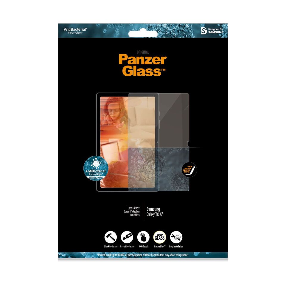 image 1 of Panzer Glass Case Friendly Screen Protector for Samsung Galaxy Tab A7 - 7244