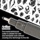 image 7 of Artline Drawing System Black Fine Tip Pens 4  Pack ( 0.05mm, 0.1mm, 0.3mm and 0.5mm Nib)