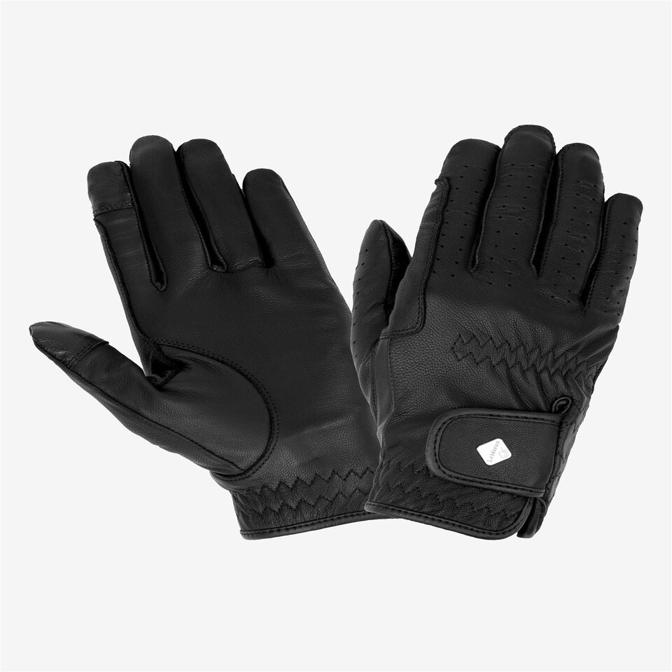 image 1 of LeMieux Classic Leather Riding Gloves Brown | Large