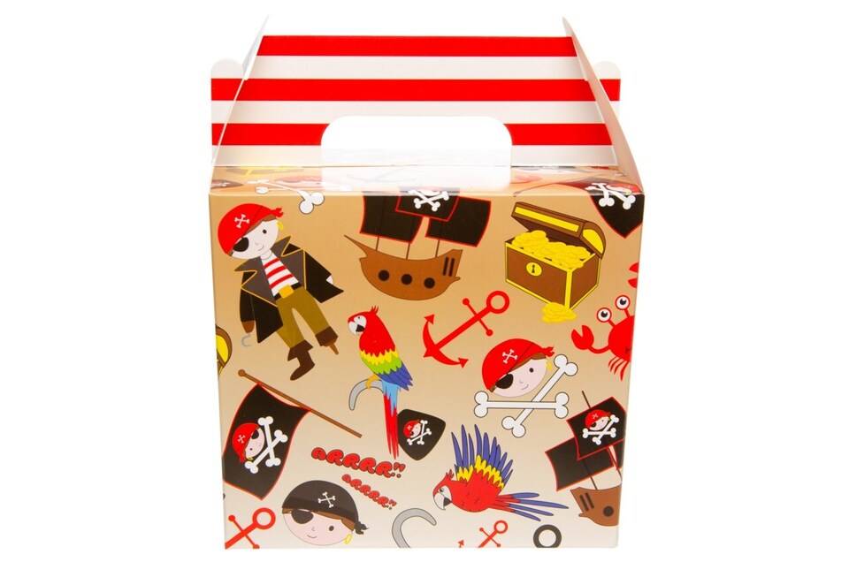 image 1 of Pack of 12 Pirate Party Lunch Boxes