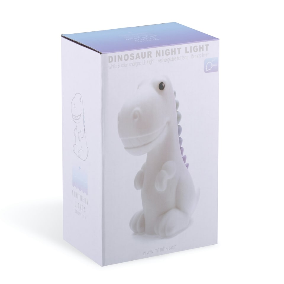 image 1 of Rechargeable Dino Night Light White