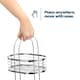image 8 of 3 Tier Floor Standing Oval Chrome Bathroom Caddy
