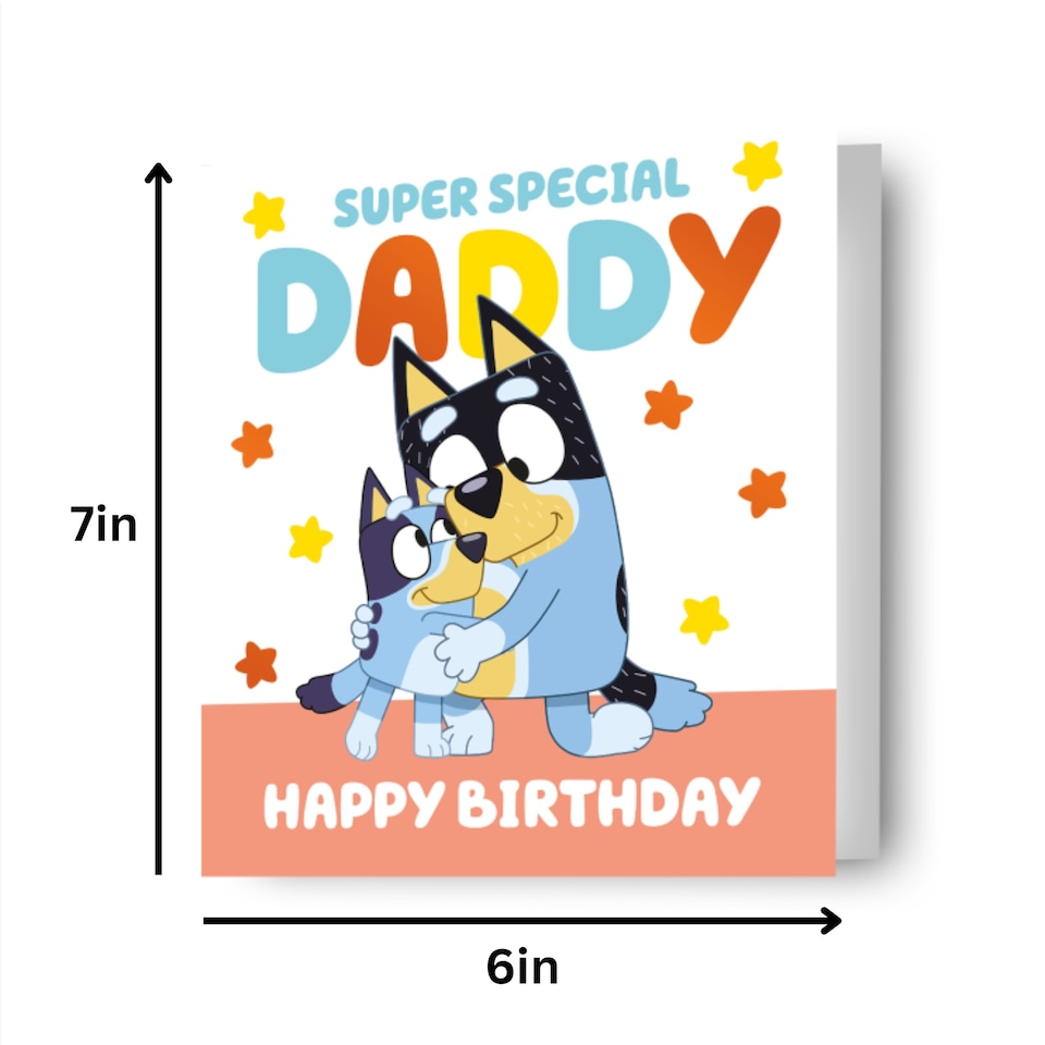 image 1 of Bluey Daddy Birthday Card