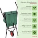 image 2 of Oypla Lightweight Folding Garden Wheelbarrow Foldable Wheel Barrow