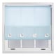 image 1 of FURNISHED Daylight Roller Blinds with Large Eyelets Cut to Size Sheer Fabric | Blue | Duck Egg Blue | (W) 150cm x (L) 210cm
