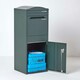 image 8 of SMART PARCEL BOX® Large Curved Top Front Access Green Green