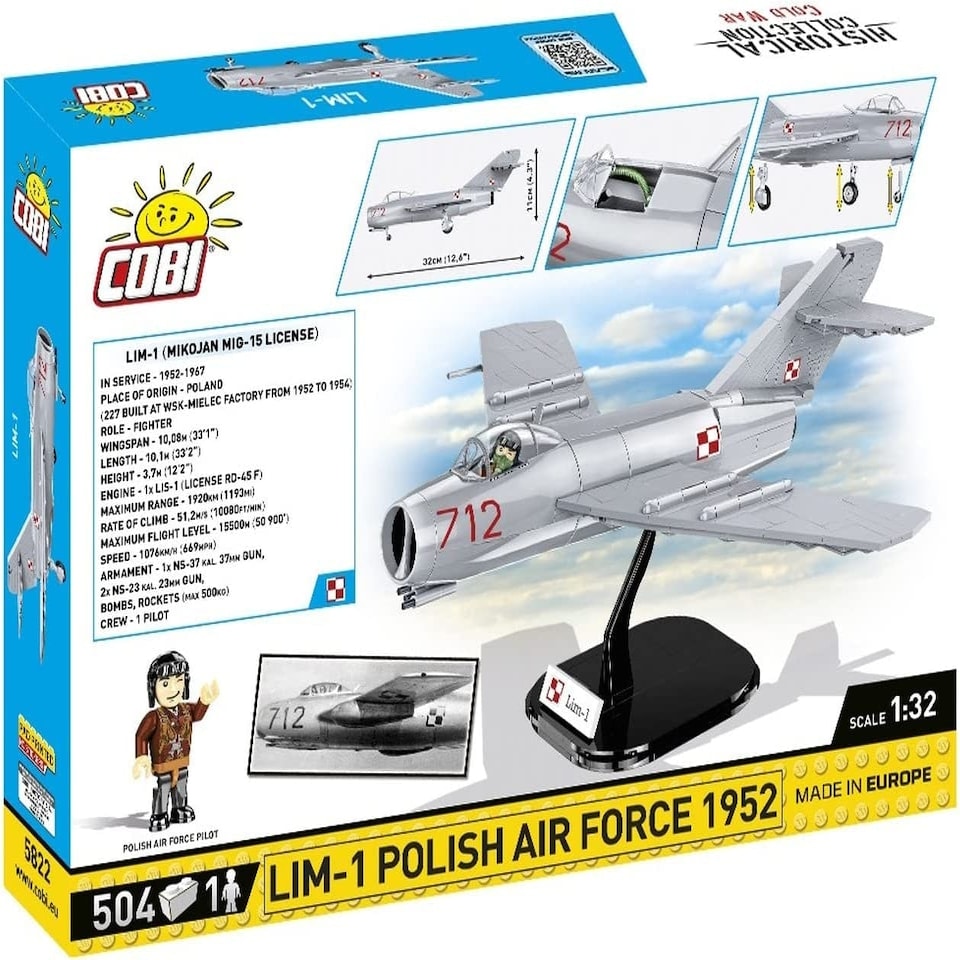 image 1 of Cobi - Armed Forces - LIM -1 POLISH AIR FORCE 1952 504 PCS