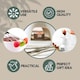image 6 of Marco Paul 10pc White Ceramic Chocolate Fondue Set with Stainless-Steel Forks and 4 Half Moon Serving Dishes