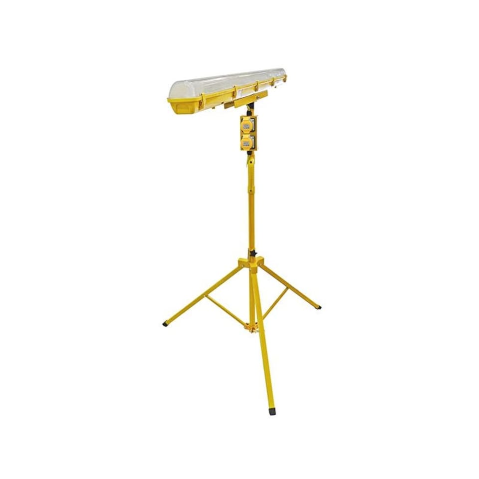 Faithfull Power Plus Led Plasterer's Tripod Light 5ft 4050 Lumens 110v | Multi | Multi Colour | 1