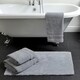image 4 of Heavyweight Reversible Bath Mat Rug 53 x 85cm - Dove Grey
