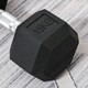 image 8 of HOMCOM 15KG Single Rubber Hex Dumbbell Portable Hand Weights for Home Gym