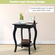 image 8 of COSTWAY Set of 2 End Table Living Room Sofa Side Table Black Black