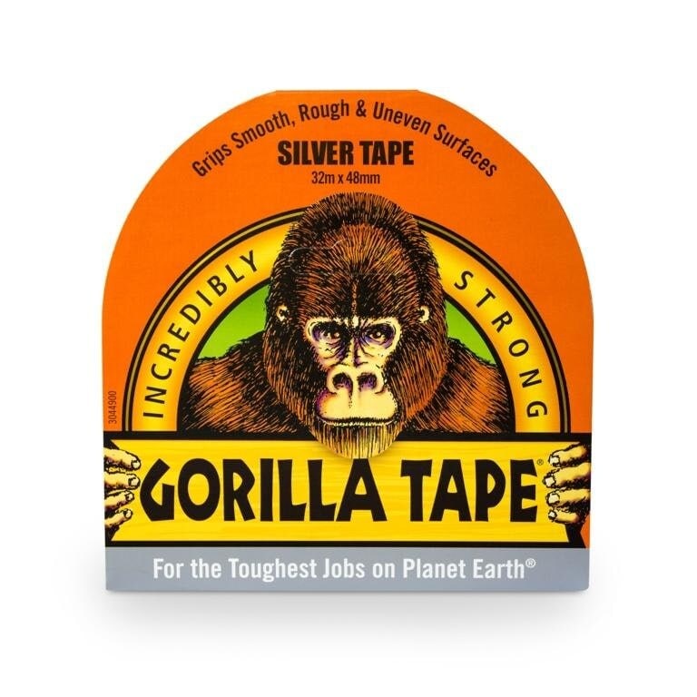 Gorilla Silver Tape - Silver - One Size