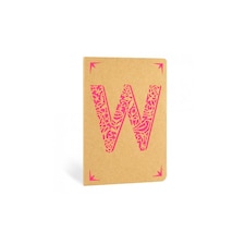 Portico Kraft Monogram Notebook - A6 handbag size, choice of letters