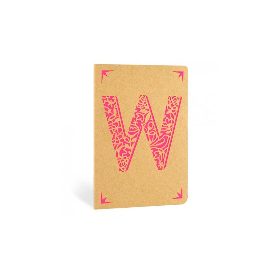Portico Kraft Monogram Notebook - A6 handbag size, choice of letters