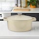 image 2 of Cooks Professional Casserole Dish 26cm – Ovenproof Pan with Lid | White | White