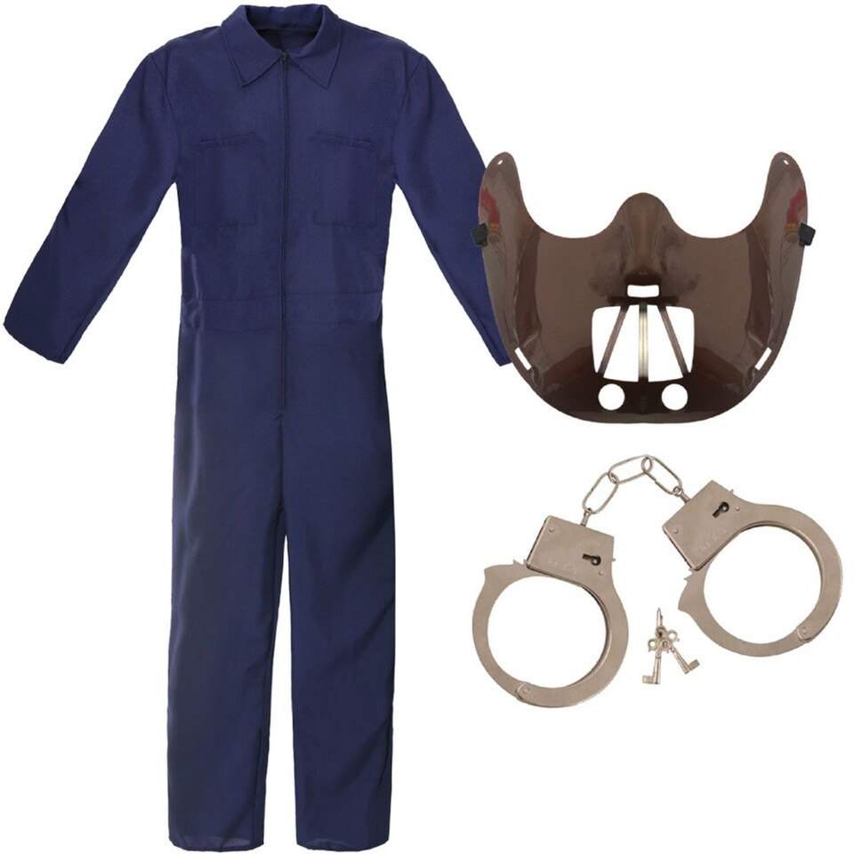 image 1 of Cannibal Doctor Costume | Blue | XL